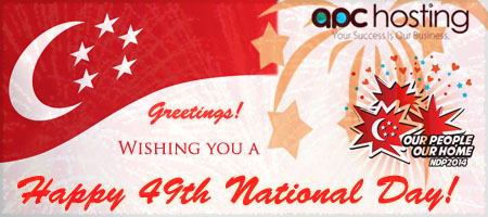 Singapore's 49th National Day Greetings from APC Hosting | APC Hosting Blog